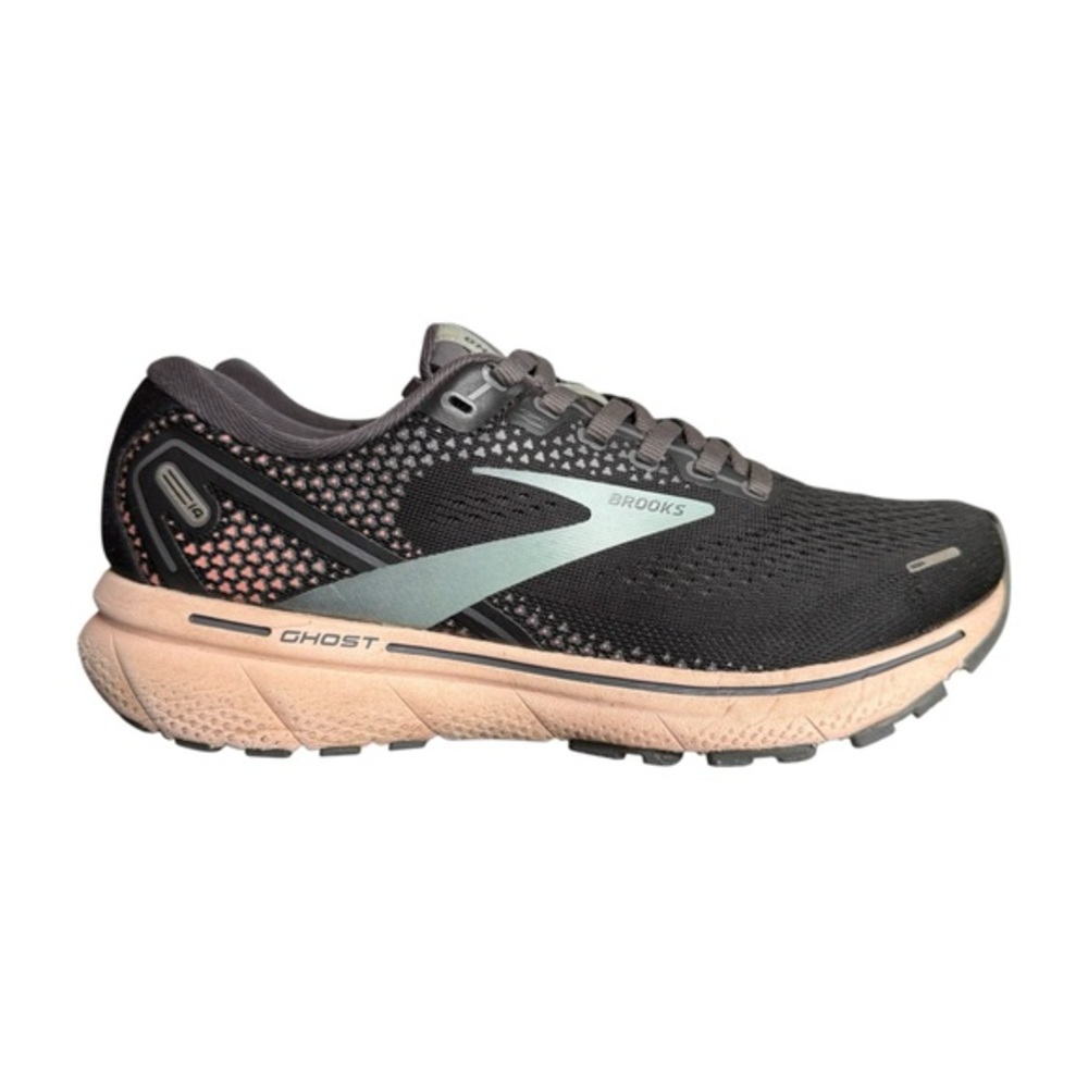 Brooks Ghost 14 Running Shoes Women’s 7.5 Black Pink Neutral Cushion